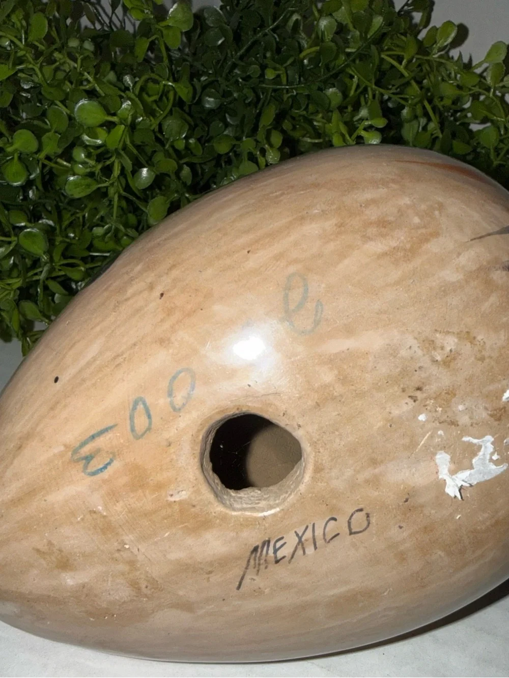 Ceramic wall planter, Tonalá pottery owl, Mexican folk art